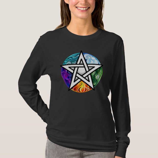 Camiseta Pentagrama de Wiccan (Anverso)