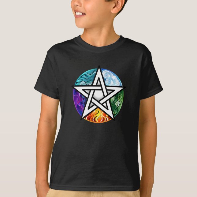 Camiseta Pentagrama de Wiccan (Anverso)