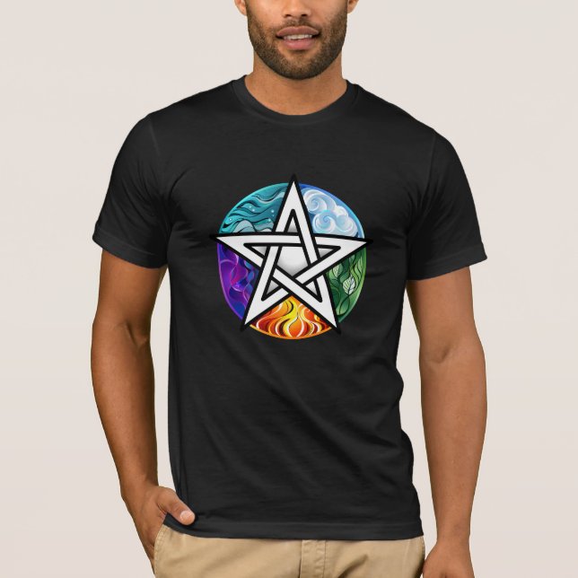 Camiseta Pentagrama de Wiccan (Anverso)