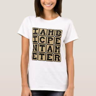 Camiseta Pentámetro iambico, sistema sonnet