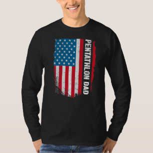 Camiseta Pentathlon dad America Bandera de Estados Unidos P