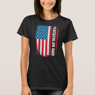 Camiseta Pentathlon dad America Bandera de Estados Unidos P