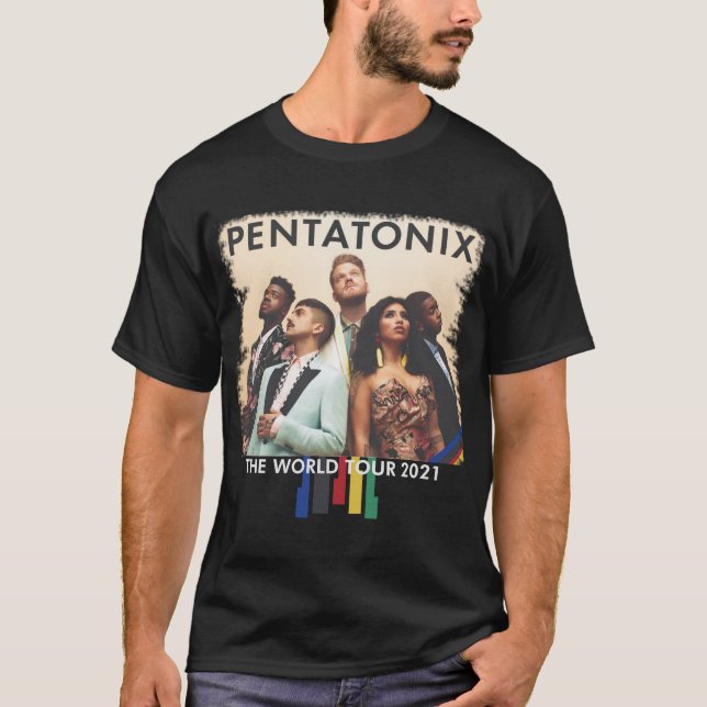 Camiseta Pentatonix La gira mundial para los miembros (Anverso)