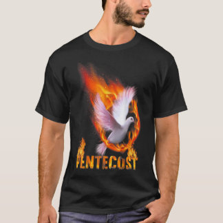 Camiseta Pentecost Doves Fire Flame Holy Spirit Catholic TS