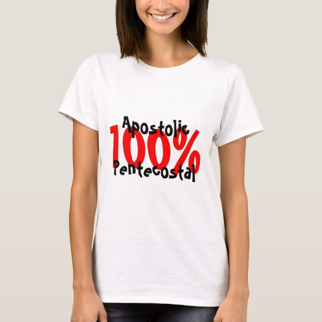 Camiseta Pentecostal apostólico del 100% (Anverso)