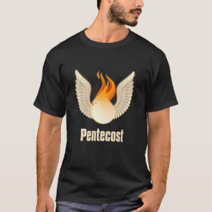 Camiseta Pentecostés Doves Lenguas De La Llama De Fuego Act