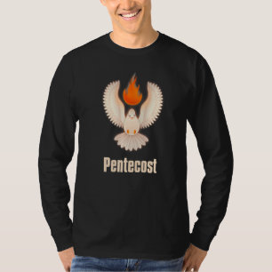 Camiseta Pentecostés Doves Lenguas De La Llama De Fuego Act