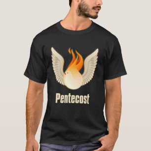 Camiseta Pentecostés Doves Lenguas De La Llama De Fuego Act