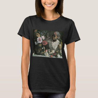 Camiseta Peonías de mujer africana de Frederic Bazille, Flo
