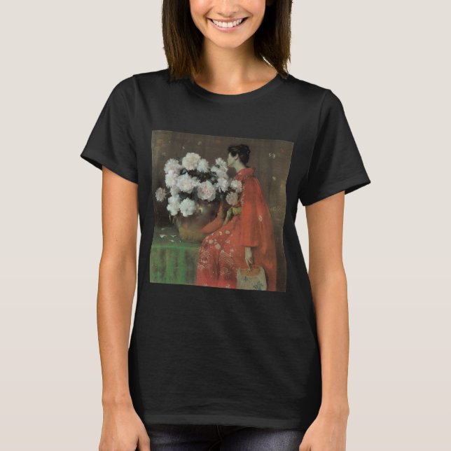 Camiseta Peonies de William Merritt Chase, Bella Artes de V (Anverso)