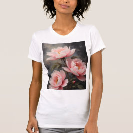Camiseta Peony Floral Artwork