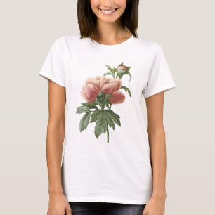 Camiseta peony (SP del Paeonia.) por Redouté