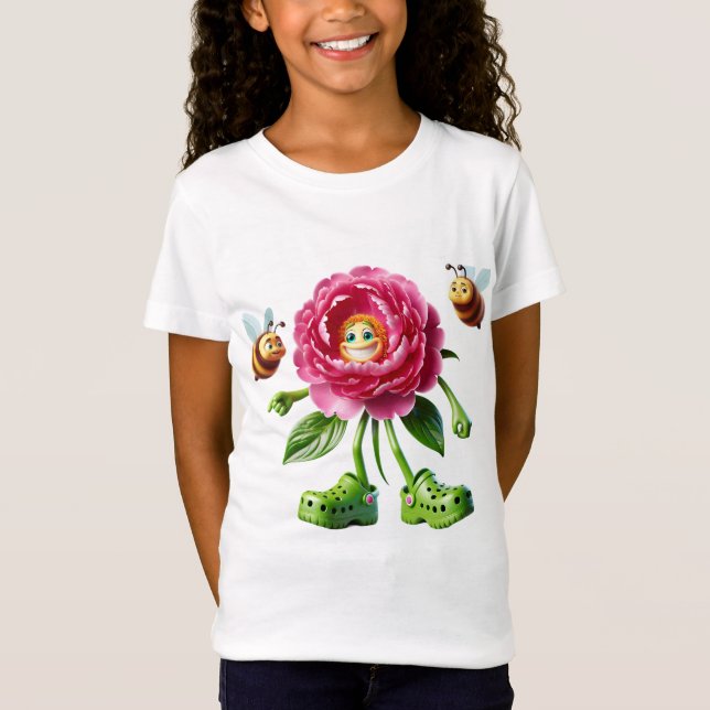 Camiseta Peony y Bees (Anverso)