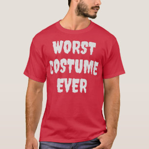 Camiseta Peor disfraz cada disfraz perezoso de Halloween 