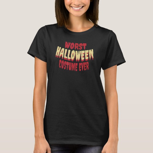 Camiseta Peor disfraz de Halloween en la historia - Hallowe (Anverso)