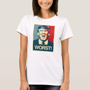 Camiseta PEOR - Poster anti-Trump - anti-Trump -