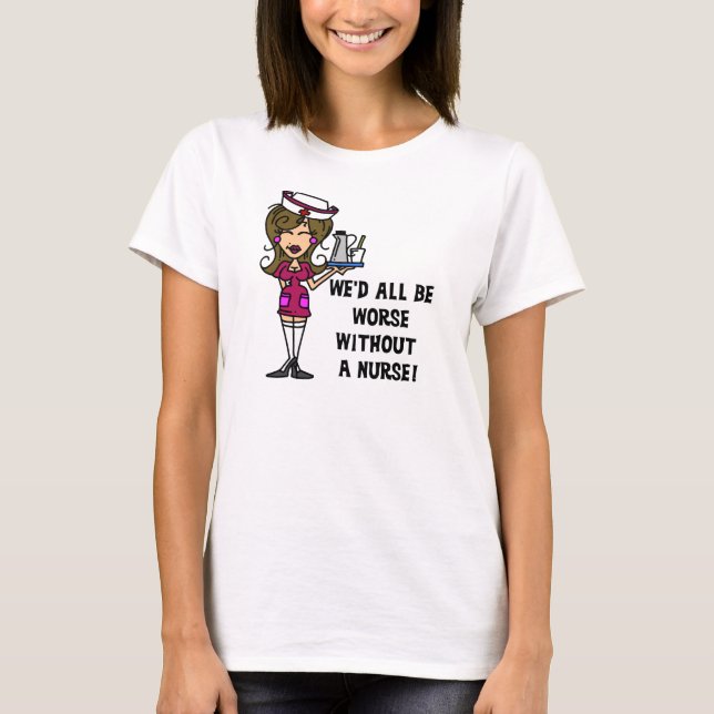 Camiseta Peor sin enfermero (Anverso)