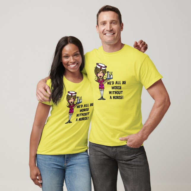 Camiseta Peor sin enfermero (Unisexo)