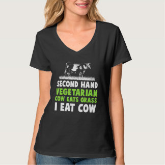 Camiseta Peor Vegetariano Del Mundo Filete De Vaca Chiste A