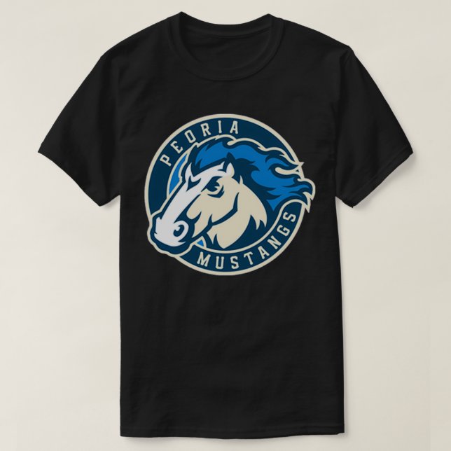 Camiseta Peoria Mustangs (Diseño del anverso)