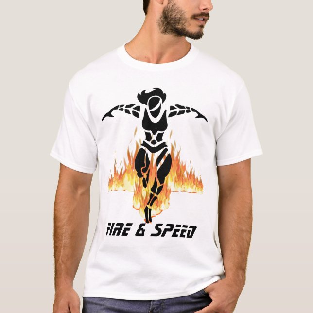Camiseta PEPAGEAR - Fuego y velocidad (Anverso)