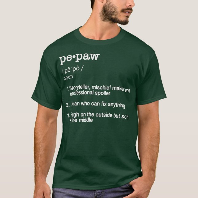 Camiseta PePaw Definition Fathers Day Gift (Anverso)