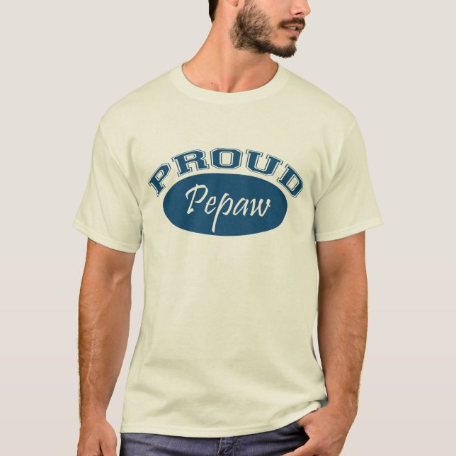 Camiseta Pepaw orgulloso (azul) (Anverso)