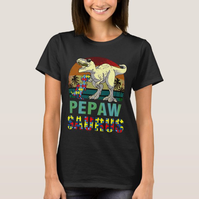 Camiseta Pepawsaurus Dinosaur Rex Pepaw Saurus Consciente d (Anverso)