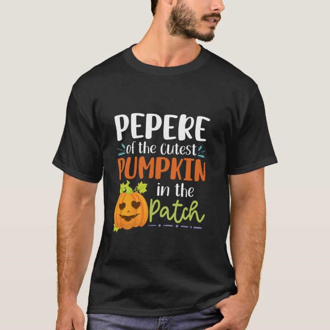 Camiseta Pepere De La Calabaza Más Cuidadosa En La Hallowee (Anverso)