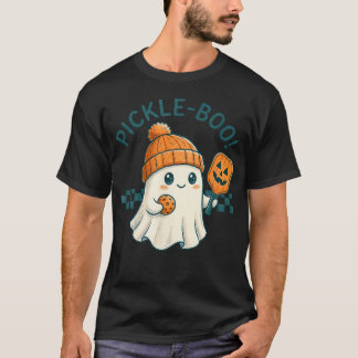 Camiseta Pepino-Boo Fantasma Divertido Halloween Pickleball