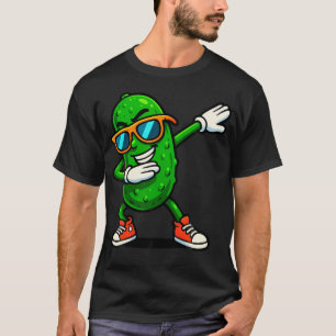 Camiseta Pepino Divertido Bailando Pickle Amante De Pepinil