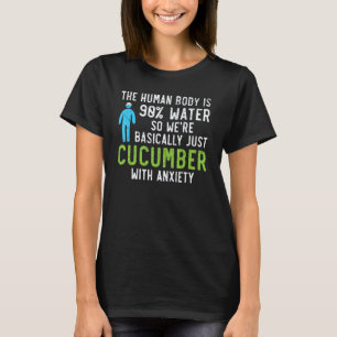 Camiseta Pepino Planta Vegetal Vegetariano Vegano