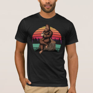 Camiseta pepino relajante-café-atardecer-retro