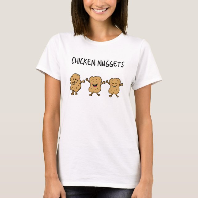 Camiseta Pepitas de pollo divertidas (Anverso)