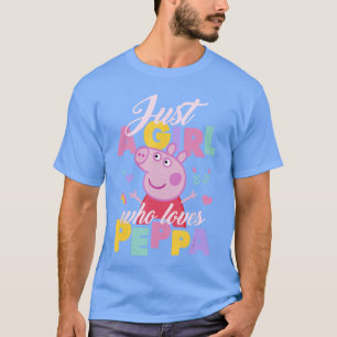 Camiseta Peppa Pig Solo una niña que ama a Peppa jugando Ch