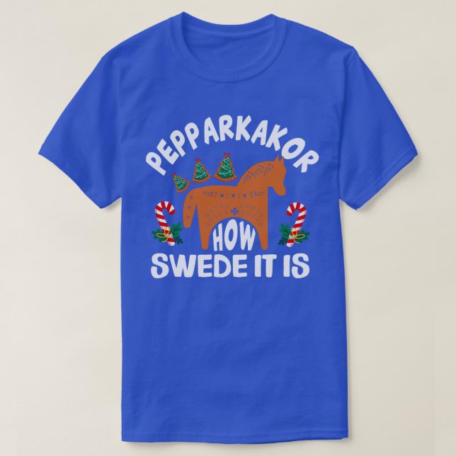 Camiseta Pepparkakor Qué dulce es el árbol navideño S (Diseño del anverso)