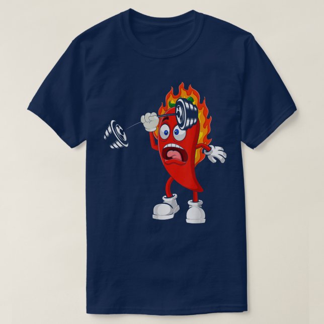 Camiseta Pepper, Bodybuilding Fitness Gym Gear Workout Vega (Diseño del anverso)