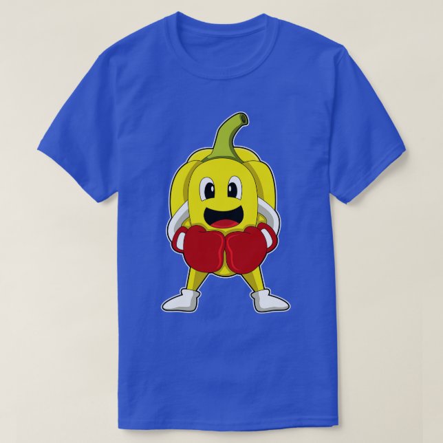 Camiseta Pepper como boxeador con guantes de boxeo (Diseño del anverso)