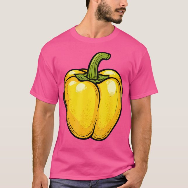 Camiseta Pepper de Campana Amarilla (Anverso)