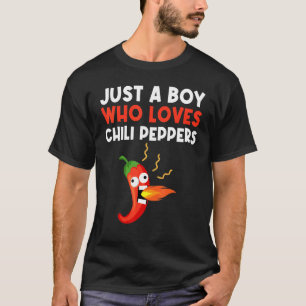 Camiseta Pepper De Chili Para Niños Masculinos Espicales Ha