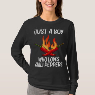 Camiseta Pepper De Chili Para Niños Salsa Caliente Picante 