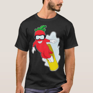 Camiseta Pepper en Snowboard con Snowboard