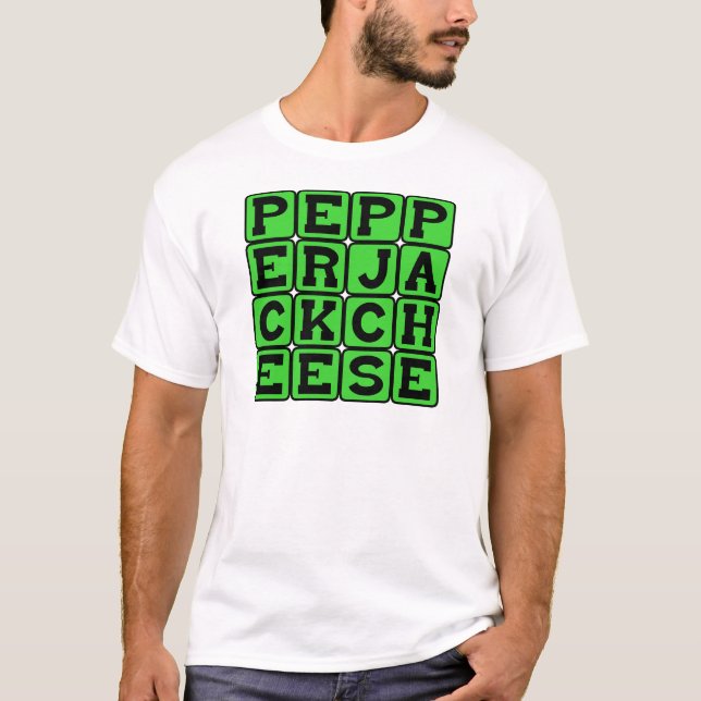 Camiseta Pepper Jack Cheese, queso picante (Anverso)