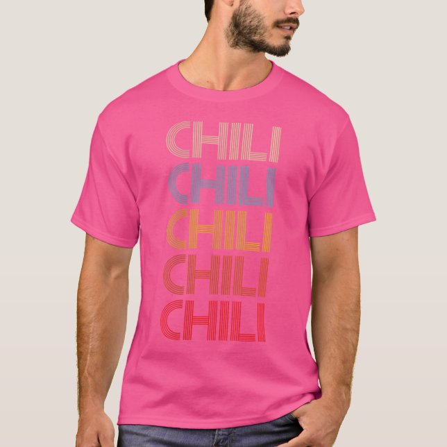 Camiseta Pepper Retro Spicy Vintage Chili (Anverso)