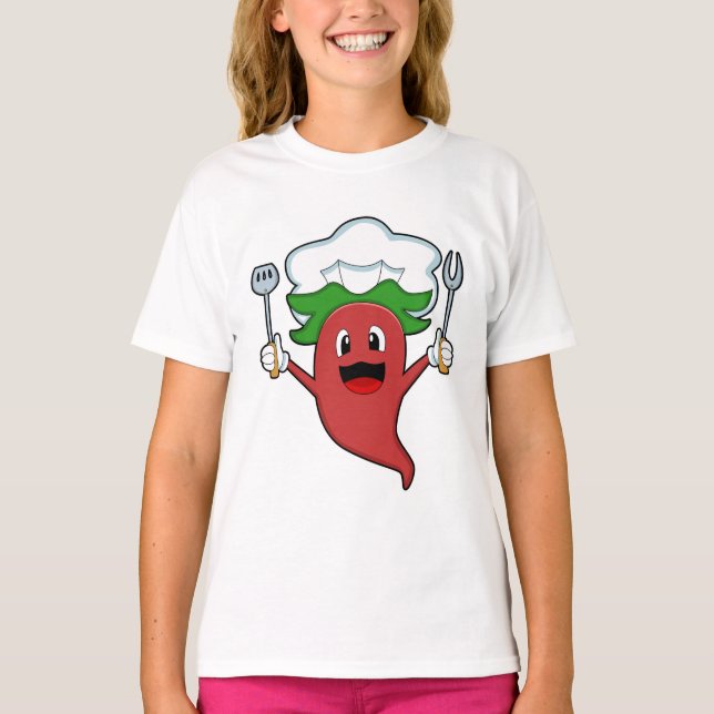 Camiseta Pepper Vegan Cook (Anverso)
