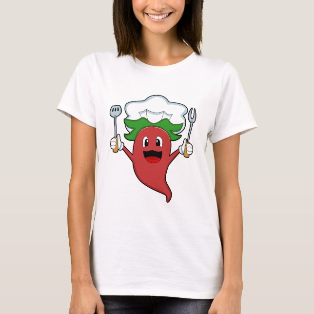 Camiseta Pepper Vegan Cook (Anverso)