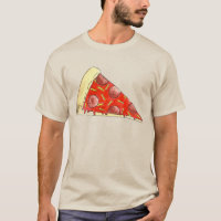 Pepperoni Cheese Pizza NYC Slice Tee Shirt