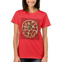 Pepperoni Pizza Red T=Shirt