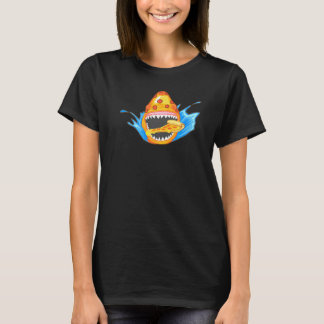 Camiseta Pepperoni Pizza Shark Cute Semana Única de la Comi