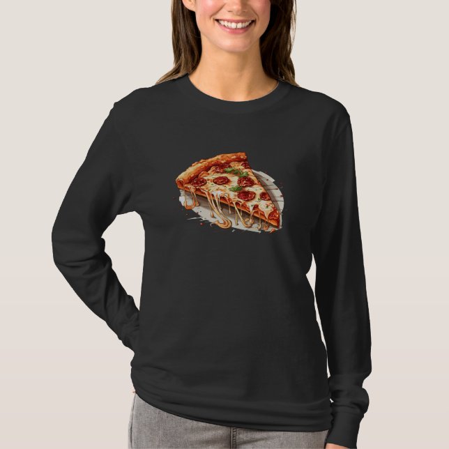 Camiseta Pepperoni Pizza Slice (Anverso)